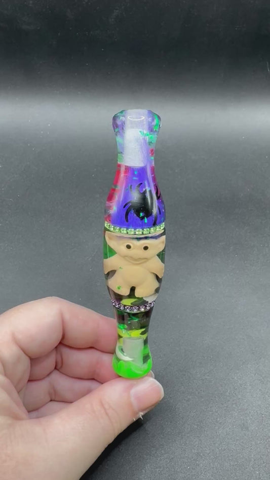 Purple and Green Spooky Troll Diamond Painting Pen
