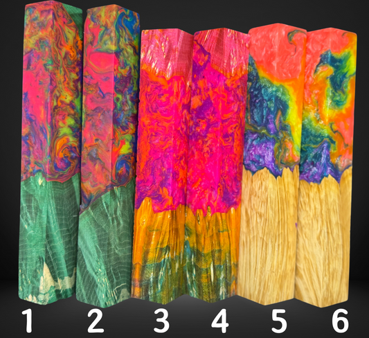 Variety Burl Hybrid Series Pen Blank
