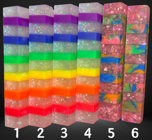 Segmented Rainbow Variety Pen Blank