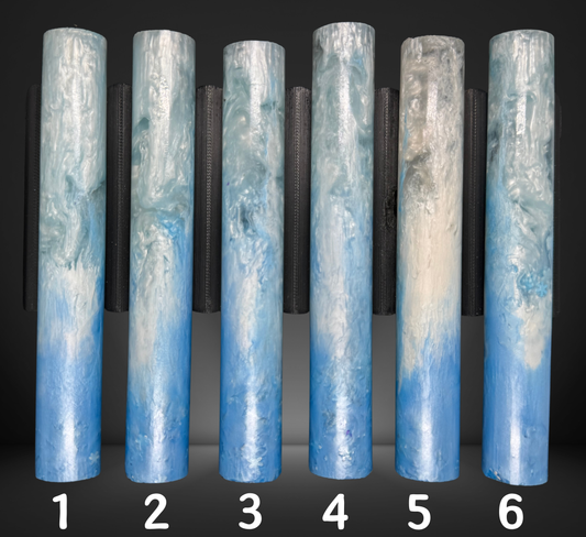 Snowflake Swirl Round Pen Blank