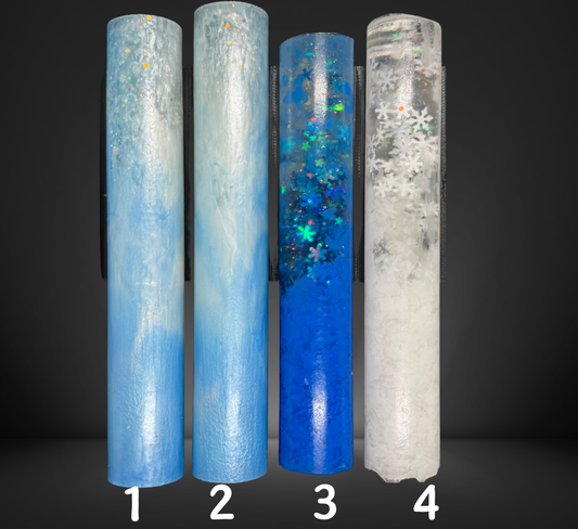 Blue and White Variety Chubby Round Pen Blank