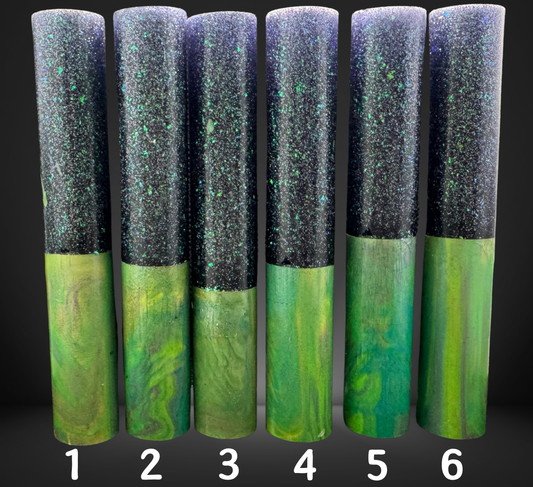 Green Static Jumbo Round Pen Blank
