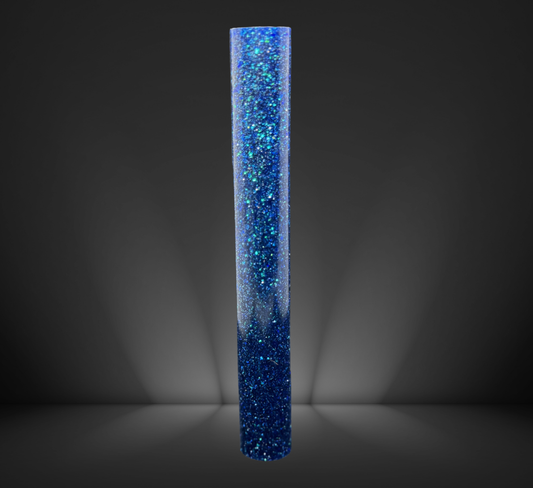 Deep Blue Glittered Round Pen Blank