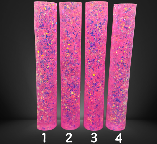 Light Pink Glitter Jumbo Round Pen Blank