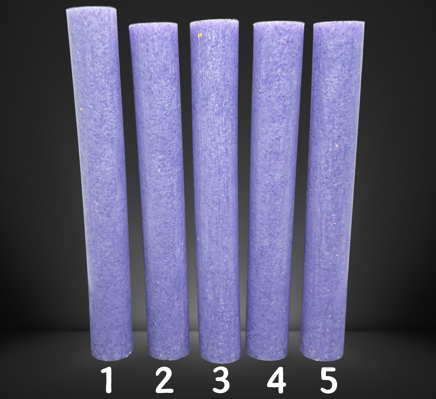 Lavender Glittered Round Pen Blank