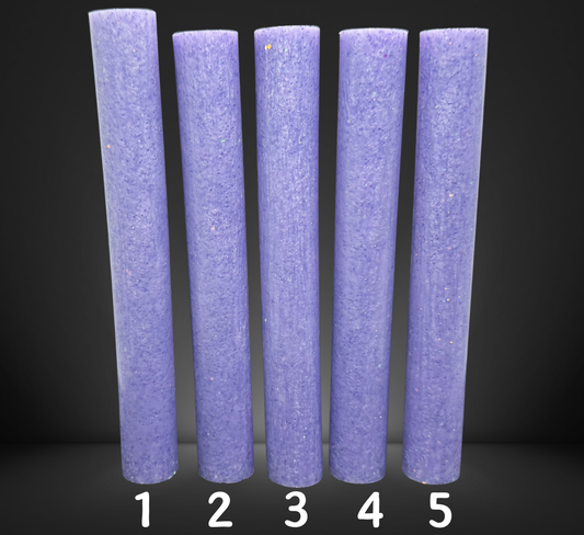 Lavender Glittered Round Pen Blank
