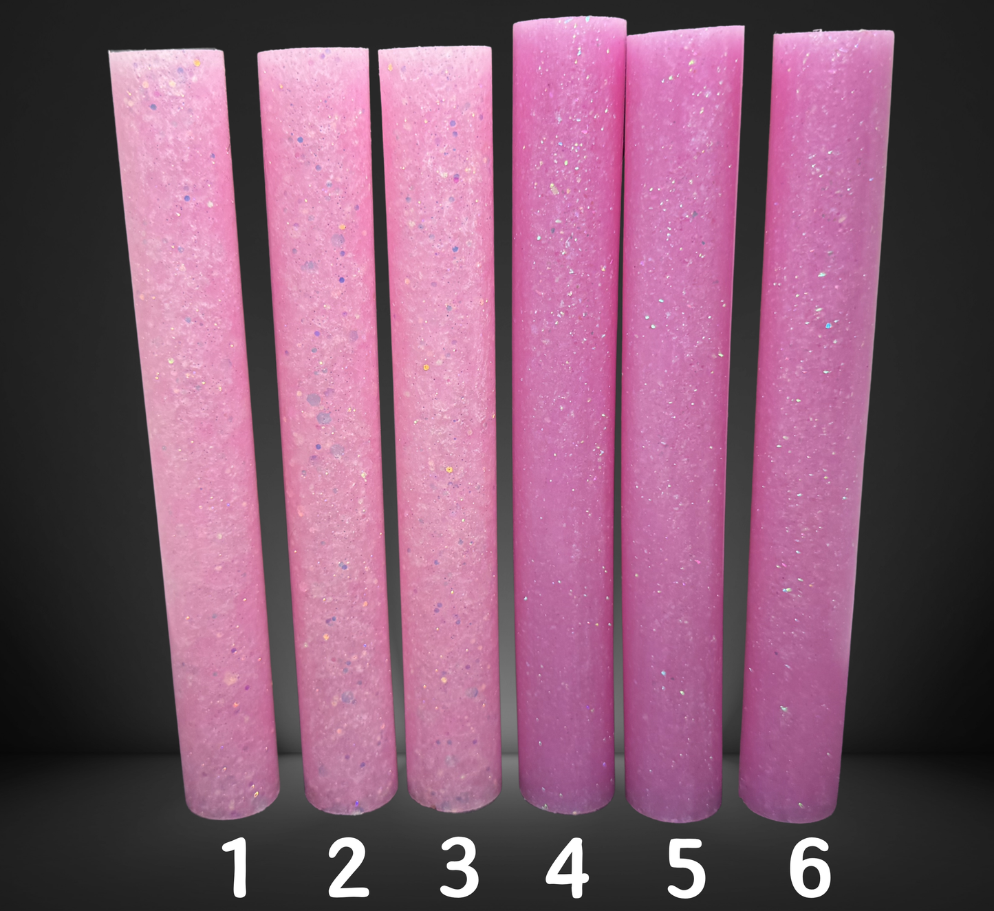 Pink Glittered Round Pen Blank