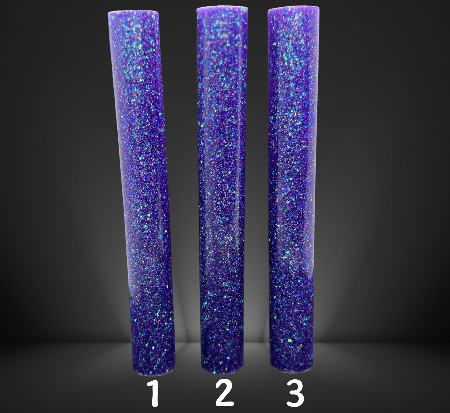 Brilliant Purple Glittered Round Pen Blank