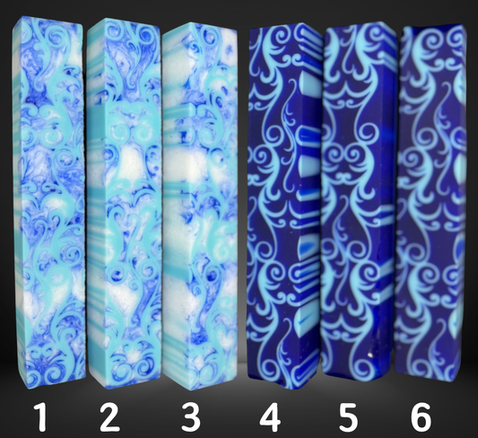 Fancy Scroll Blue Variety Pen Blank