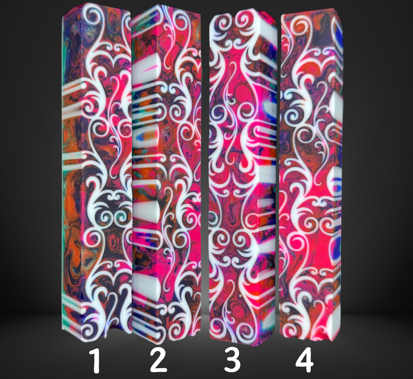 Fancy Scroll Multicolor Swirl Variety Pen Blank
