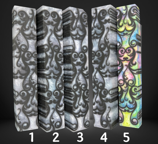 Black Scroll Variety Pen Blank