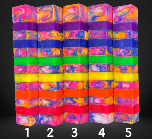 Segmented Rainbow Pen Blank