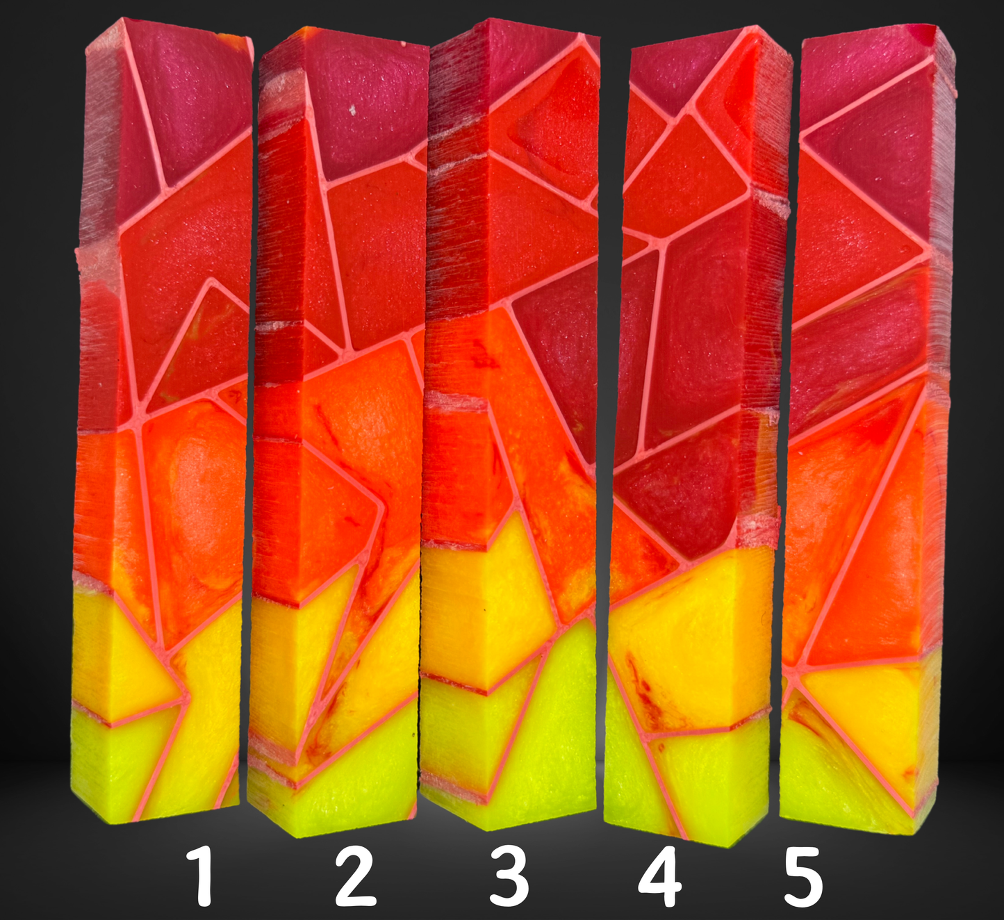 Ember Stained Glass Pen Blank