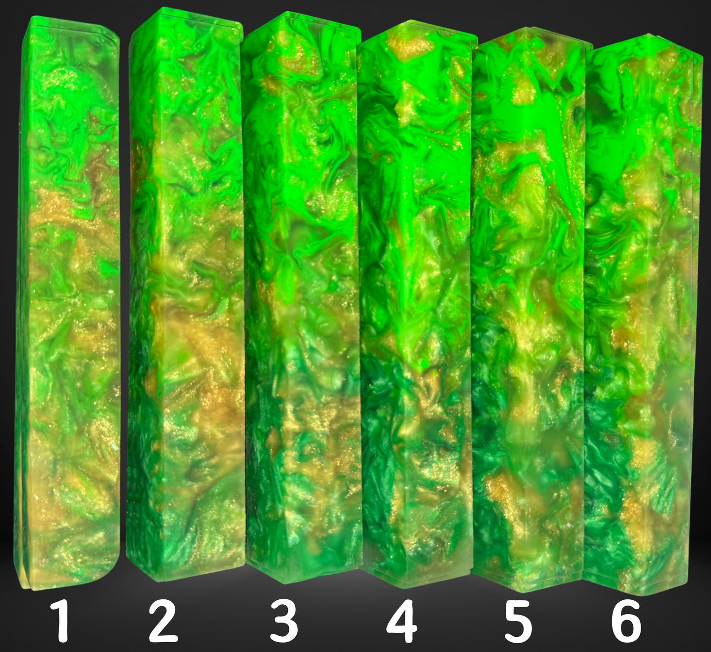 Leprechaun's Gold Swirl Pen Blank