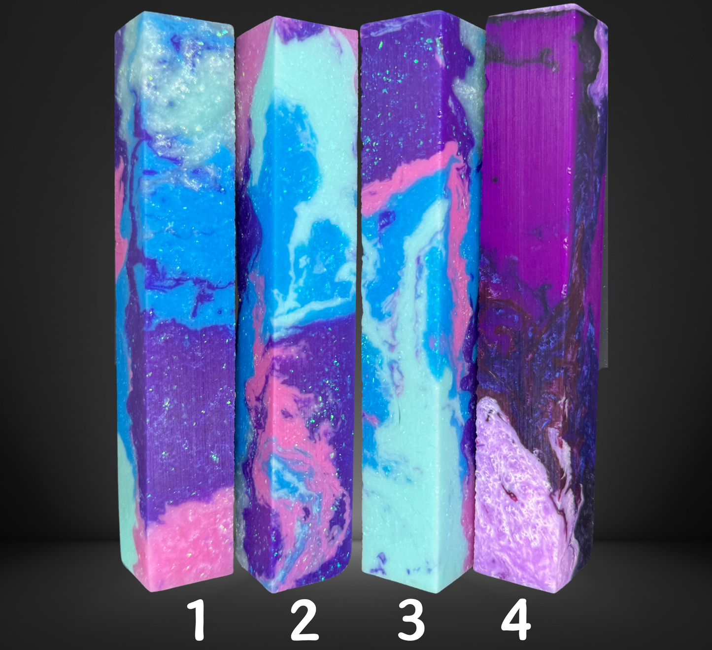 Mermaid Wishes Swirled Pen Blanks