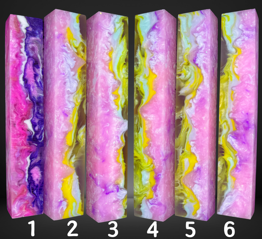 Candy Storm Swirled Pen Blanks