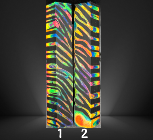 Tie-Dye Zebra Pen Blanks