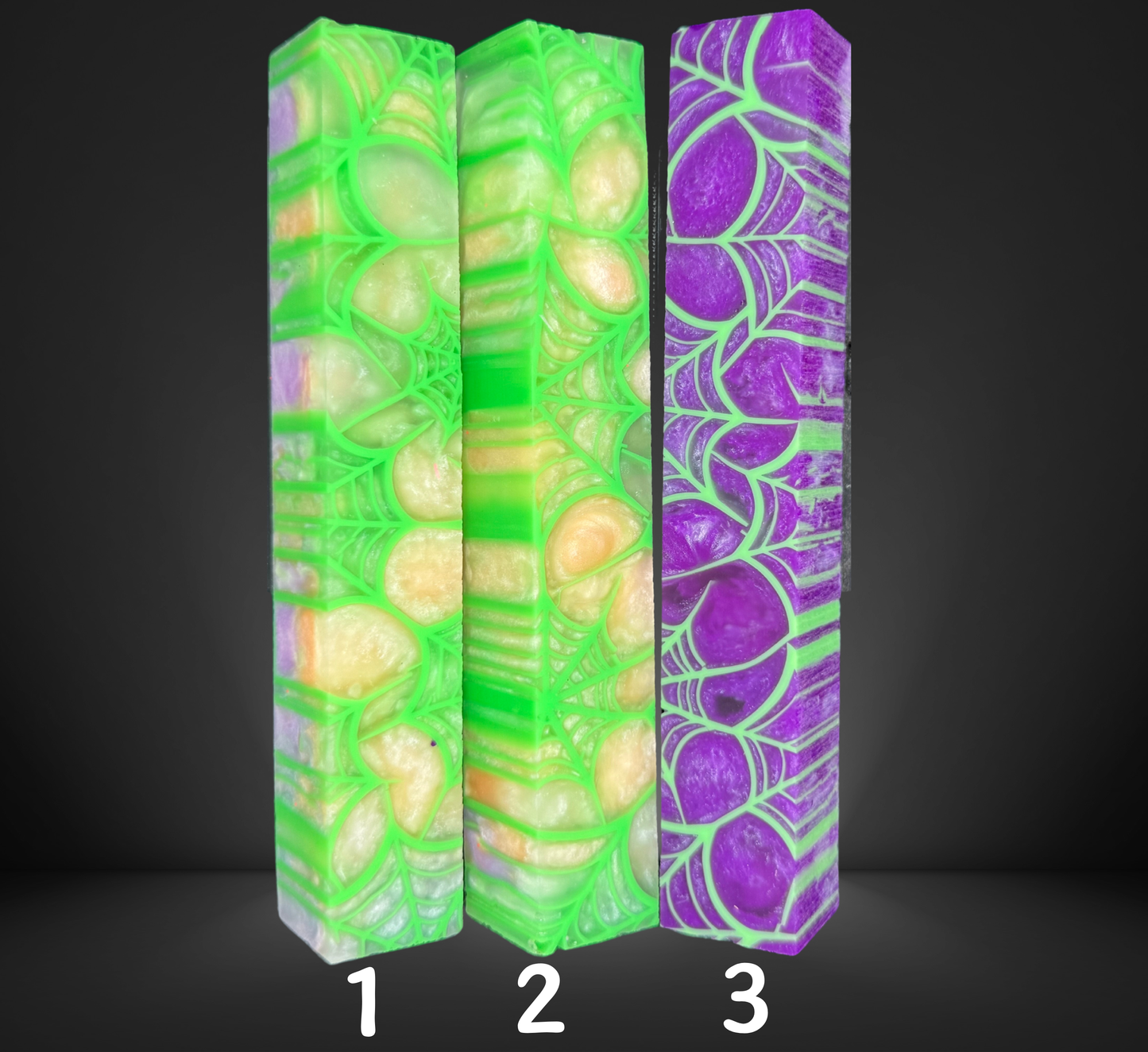 Green Spider Web Variety Pen Blank