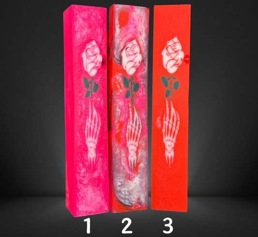 Skeleton White Rose Variety Pen Blank